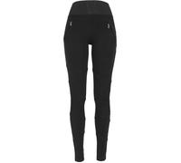Leggings - URBAN CLASSICS - INTERLOCK HIGH - Noir - Slim - 95% coton, 5% élasthanne XS