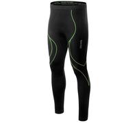 Legginsgs thermiques pour hommes Ikar Bottom Hi-Tec - Black/Lime Punch XL