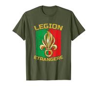 Légion Etrangere Légion Étrangère Française Armoiries T-Shirt, Homme, Olive, XL