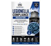 Legionella Compliance Register: Water System Management, Monitoring, Testing & Corrective Action Record Book | Asset Registers, Temperature ... Compliance Reviews & Audit Documentation