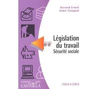 Législation Du Travail Sécurité Sociale 2002-2003