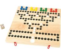 Small Foot Jeu de société en bois Barricade 9954 – Dés et stratégie 2-4 joueurs dès 3 ans Marron