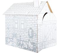 Legler Cabane de Jeu en Carton à Décorer - 1 pcs