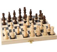 Legler - Jeu d'échecs en bois pliable 26x26 cm G