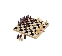 Legler - Jeu d'échecs en bois pliable 26x26 cm