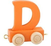 Legler lettre D du train orange 6,5 cm Orange G