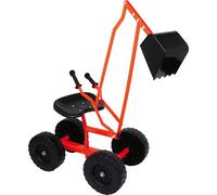 Small Foot Design – Pelleteuse sur roues 4628 – Jouet de sable pivotante à 360° dès 3 ans – Noir