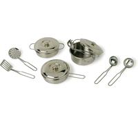 Small Foot Company – Jeu d'imitation 8953 – Ustensiles de cuisine pro – Argent