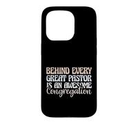 L'église derrière Chaque Grand Pasteur est Une congrégation géniale Coque pour iPhone 15 Pro