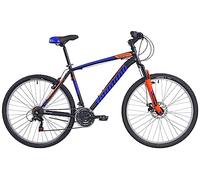 Legnano Rideau VTT 27,5" pour Hommes, Noir Mat, Orange et Bleu, 43