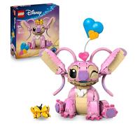 LEGO ǀ Disney Angel - Jeu de Construction Lilo & Stitch dès 9 Ans - Figurine en Briques avec 3 Ballons en Cœur & un Papillon - Décoration Inspirée de la Série TV - Cadeau Fille, Garçon ou Adulte 43257