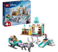 LEGO ǀ Disney Anna's Sledding Adventure, jouet à construire pour enfant avec 4 personnages dont Olaf et Sven, ensemble créatif pour filles et garçons, idée cadeau pour les enfants de 4 ans, 43256