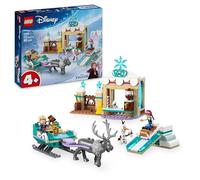 LEGO ǀ Disney Frozen Anna’s Sleigh Adventure, Hot Chocolate Stand with a Kristoff Minidoll, Plus Olaf and Sven Figures, Princess Building Toy for 4+ Year Old Girls 43256