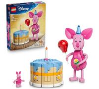 LEGO ǀ Disney La Fête d’Anniversaire de Porcinet - Jouet de Construction avec Adorable Figurine d'Animal, Gâteau d'Anniversaire & Minifigurine Collector - Idée Cadeau pour Fille dès 9 ans & Fans 43305