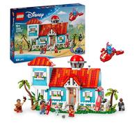 LEGO ǀ Disney La Maison sur la Plage de Lilo et Stitch - Jeu de Construction avec 6 Chambres, Observatoire, Vaisseau & 5 Minifigurines - Cadeau d'Anniversaire pour Fille, Garçon & Fans dès 9 ans 43268