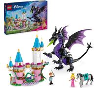 LEGO ǀ Disney Princess Maléfique en dragon, set de jeu fantastique pour enfants et fans de la Belle au bois dormant, idée de cadeau pour filles et garçons à partir de 7 ans, jouet Aurora 43240