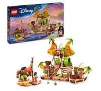 LEGO ǀ Disney Vaiana 2 Le Navire des Kakamora - Jeu de Construction pour Fille ou Garçon dès 7 Ans - Maquette de Bateau, Mini-Poupée Vaiana & Figurine Maui - Cadeau d'anniversaire Collector 43258
