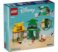 LEGO ǀ Disney Vaiany Island Plays, jouet pour enfant à construire, 2 micro-réseaux et une maison de jeu créative, cadeau pour filles et garçons, pour les enfants de 5 ans et plus, 43260