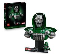 LEGO ǀ Marvel Buste du Docteur Doom - Set de Construction pour Adulte - Maquette avec Minifigurine Collector & Plaque Nominative - Décoration de Salon DIY - Idée Cadeau pour Fan du Film 76345