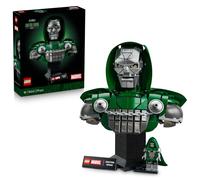 LEGO ǀ Marvel Buste du Docteur Doom - Set de Construction pour Adulte - Maquette avec Minifigurine Collector & Plaque Nominative - Décoration de Salon DIY - Idée Cadeau pour Fan du Film 76345