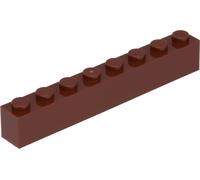 Lego® 100 pièces 3008 Brick 1x8 Part Basic bricks 100 Red Brown