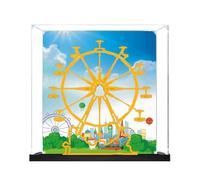 Lego 10247 Vitrine en acrylique pour kit de construction de grande roue - Boîte transparente anti-poussière - Seule vitrine compatible avec Lego 10247 (spray arrière A)