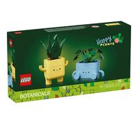 LEGO Kit créatif Botanicals Petites Plantes Souriantes 2 plantes, pots jaune et bleu 10349