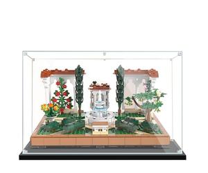Lego 10359 Vitrine en acrylique pour ensemble de construction de jardin en forme de fontaine espagnole Transparent 3 mm