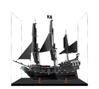 Lego 10365 Vitrine en acrylique pour kit de construction de bateau pirate Noir nacré Boîte transparente anti-poussière - Vitrine uniquement compatible avec Lego 10365 (3 mm)