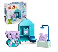 LEGO 10413 Duplo My First Mes Rituels Quotidiens - Le Bain, Jouet Éducatif pour Bébés Dès 18 Mois, Inclut 2 Figurines d'Éléphants, Facilite l'Apprentissage de la Propreté pour Les Jeunes Enfants