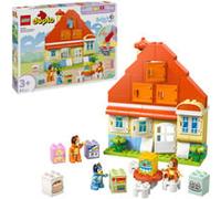 LEGO Duplo La Maison de Famille de Bluey et Le Jeu de Mémoire - Jouet Interactif Inspiré du Jeu de Société - 3 Figurines, Fenêtres & Roue Fonctionnelles - Cadeau pour Fille ou Garçon dès 3 Ans 10459