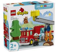 LEGO DUPLO Ma Ville 10473 Le Camion de Pompiers - Jouet Éducatif 2 ans