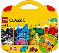 LEGO 10713 Classic Creative Suitcase, Toy Storage Case with Fun Colourful Buildi