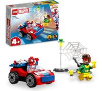 LEGO 10789 Marvel Car of Spider-Man and Doc Ock, Spidey and Super Buddies jouet à construire pour les enfants de 4 ans et plus, briques phosphorescentes