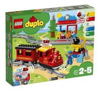LEGO® 10874 DUPLO Town Le Train À Vapeur, Jouet À Pile, Avec Sons, Lumières et télécommande, Jeu De Train Pour Enfants 2-5 ans