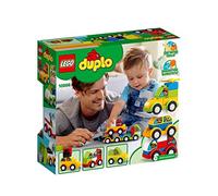 LEGO 10886 Duplo Mes Premiers Véhicules Briques de Construction avec Camion, Hélicoptère et Jouet Voiture pour Bébés de 18 Mois