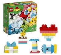 LEGO® 10909 DUPLO Classic La Boîte Coeur Premier Set, Jouet Educatif, Briques de construction pour Bébé 1 an et demi