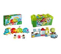 LEGO 10913 Duplo Classic La Boîte de Briques Jeu De Construction avec Rangement, Jouet éducatif & 10954 Duplo Le Train des Chiffres - Apprendre à Compter, Jouet d’Apprentissage