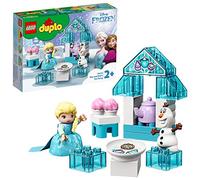 LEGO 10920 Duplo Disney La Reine des neiges Le Goûter d’Elsa Et Olaf, Jouet avec Grandes Briques et Mini-Poupées pour Enfants de 2 Ans