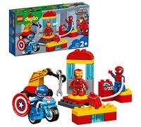 LEGO 10921 Duplo Le Labo des Super-Héros avec Figurines Marvel Avengers: Ironman et Spider-Man, Jouet pour Enfants 2 Ans Et Plus