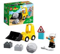 LEGO 10930 Duplo Le Bulldozer, Jouet Engins De Chantier, Enfant de 2 Ans Et Plus, Jeu Motricité Fine pour Garçons Et Filles