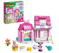 LEGO 10942 DUPLO Disney La maison et le café de Minnie, Maison de poupée avec Daisy, jouet enfant 2 ans et plus