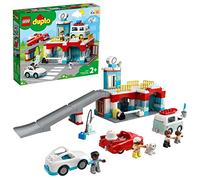 LEGO 10948 Duplo Le Garage et la Station de Lavage Jouet Enfant 2+ Ans avec Voitures à Pousser
