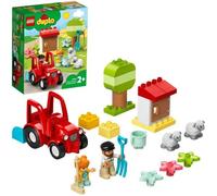 LEGO® 10950 DUPLO® Town Le Tracteur et Les Animaux Jouet avec Figurine du Mouton pour Enfant de 2 ans et +