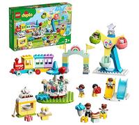LEGO 10956 Duplo Town Le Parc d’Attractions Jouet Enfant 2+ Ans avec Train, Carrousel et Grande Roue
