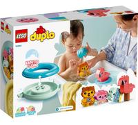 LEGO 10966 DUPLO Bathroom Fun : Floating Animal Island, Jouets pour le bain pour bébés et jeunes enfants de 1,5 à 3 ans, Jouets pour le bain, Jouets éducatifs pour garçons et filles
