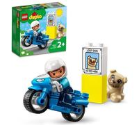 LEGO 10967 DUPLO La Moto De Police, Jouet Pour les Enfants de 2 Ans et Plus, Développement De La Motricité Fine