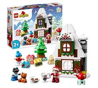 LEGO 10976 Duplo La Maison en Pain d'Épices du Père Noël, Jouet Maison, avec Briques, Figurine Père Noël, Cadeau Noël, Enfants, Filles et Garçons Dès 2 Ans