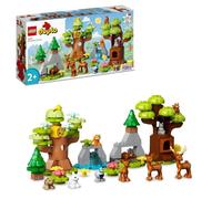 LEGO® 10979 DUPLO Animaux Sauvages d’Europe, Jouet d'Éveil dès 2 Ans, Figurines de Daims, Ours, Renard et Écureuils