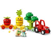 LEGO 10982 DUPLO My First Tractor with Vegetables and Fruit, Jouets à trier les couleurs pour les bébés et les jeunes enfants âgés de 1,5 à 3 ans, Education précoce